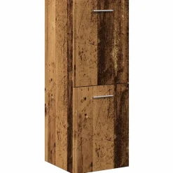 Armoire de salle de bain suspendue vieux bois bois d'ingénierie vidaXL