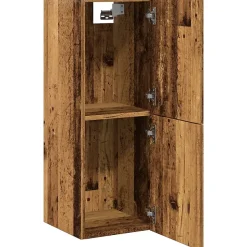 Armoire de salle de bain suspendue vieux bois bois d'ingénierie vidaXL