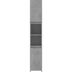 Armoire de salle de bain Gris béton Bois d'ingénierie vidaXL