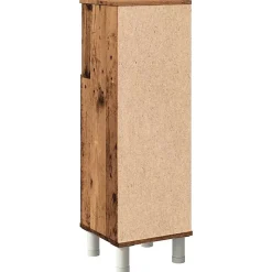 Armoire de salle de bain vieux bois 30x30x95 cm bois ingénierie vidaXL