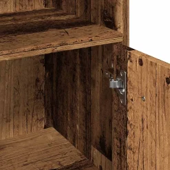 Armoire de salle de bain vieux bois 30x30x95 cm bois ingénierie vidaXL