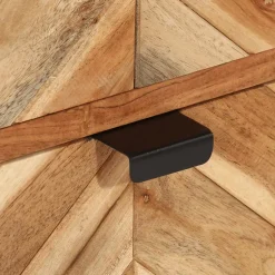 Armoire de salle de bain bois massif d'acacia et fer vidaXL