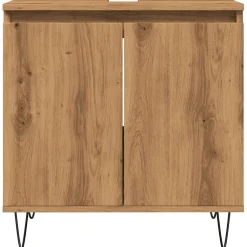 Armoire de salle de bain chêne artisanal 58x33x60 cm vidaXL