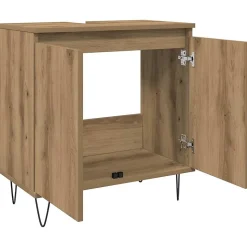 Armoire de salle de bain chêne artisanal 58x33x60 cm vidaXL
