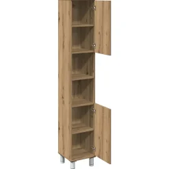 Armoire de salle de bain chêne artisanal 30x30x179 cm vidaXL
