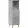 Armoire de salle de bain gris béton 30x30x100 cm vidaXL