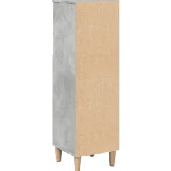 Armoire de salle de bain gris béton 30x30x100 cm vidaXL