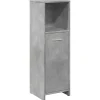 Armoire de salle de bain Gris béton 30x30x95 cm Aggloméré vidaXL