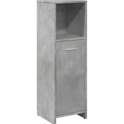 Armoire de salle de bain Gris béton 30x30x95 cm Aggloméré vidaXL
