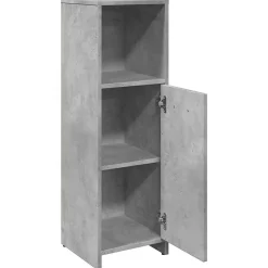 Armoire de salle de bain Gris béton 30x30x95 cm Aggloméré vidaXL