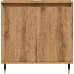 Armoire de salle de bain chêne artisanal 58x33x60 cm vidaXL