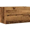 Armoire de salle de bain suspendue vieux bois bois d'ingénierie vidaXL