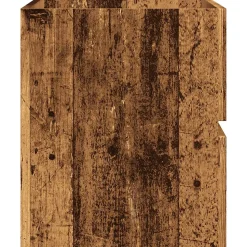 Armoire de salle de bain suspendue vieux bois bois d'ingénierie vidaXL