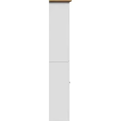 Armoire de salle de bain BODO blanc et marron 44x30x160 cm vidaXL
