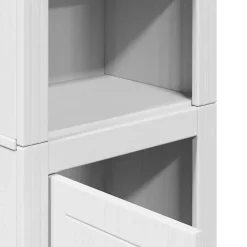 Armoire de salle de bain BODO blanc et marron 44x30x160 cm vidaXL