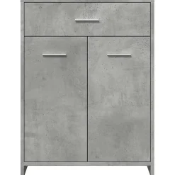 Armoire de salle de bain Gris béton 60x33x80 cm Aggloméré vidaXL