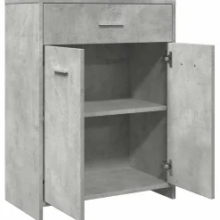 Armoire de salle de bain Gris béton 60x33x80 cm Aggloméré vidaXL