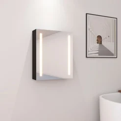 Armoire de salle de bain à miroir LED 55 x 15 x 65cm - DILECI