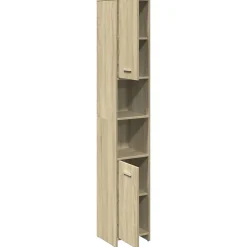 Armoire de salle de bain Chêne sonoma 30x30x183,5 cm Aggloméré vidaXL