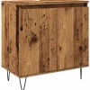 Armoire de salle de bain vieux bois 58x33x60 cm bois ingénierie vidaXL