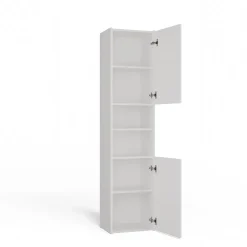 Armoire de salle de bain, blanc mat, 170 x 40 x 30 cm