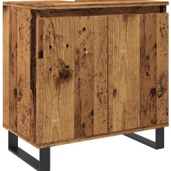 Armoire de salle de bain vieux bois 58x33x60 cm bois ingénierie vidaXL