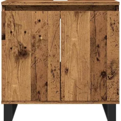 Armoire de salle de bain vieux bois 58x33x60 cm bois ingénierie vidaXL