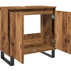 Armoire de salle de bain vieux bois 58x33x60 cm bois ingénierie vidaXL
