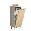Armoire de Salle de Bain, Armoire à Linge, Corbeille à Linge, BZR132-NG, SoBuy