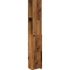 Armoire de salle de bain vieux bois 25x25x170cm bois ingénierie vidaXL