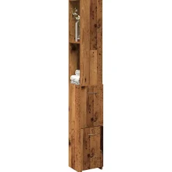 Armoire de salle de bain vieux bois 25x25x170cm bois ingénierie vidaXL