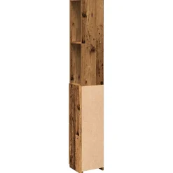 Armoire de salle de bain vieux bois 25x25x170cm bois ingénierie vidaXL