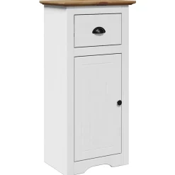 Armoire de salle de bain BODO blanc et marron 44x30x90 cm vidaXL