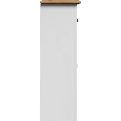 Armoire de salle de bain BODO blanc et marron 44x30x90 cm vidaXL