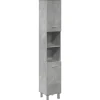 Armoire de salle de bain Gris béton 30x30x179 cm Aggloméré vidaXL