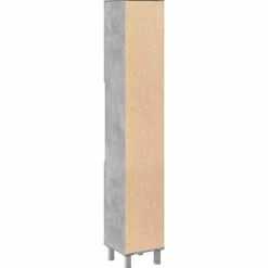 Armoire de salle de bain Gris béton 30x30x179 cm Aggloméré vidaXL