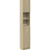 Armoire de salle de bain Chêne sonoma 32x25,5x190 cm Aggloméré vidaXL