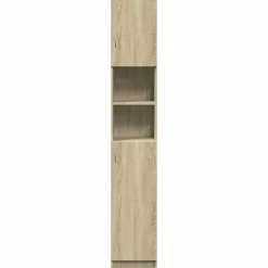 Armoire de salle de bain Chêne sonoma 32x25,5x190 cm Aggloméré vidaXL