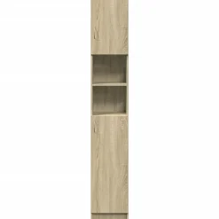 Armoire de salle de bain Chêne sonoma 32x25,5x190 cm Aggloméré vidaXL