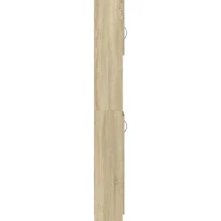 Armoire de salle de bain Chêne sonoma 32x25,5x190 cm Aggloméré vidaXL