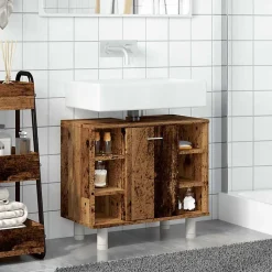 Armoire de salle de bain vieux bois 60x32x53,5 cm vidaXL