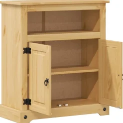 Armoire de salle de bain Corona 70x33x80 cm bois de pin massif vidaXL