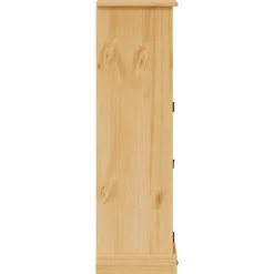 Armoire de salle de bain Corona 70x33x110 cm bois de pin massif vidaXL