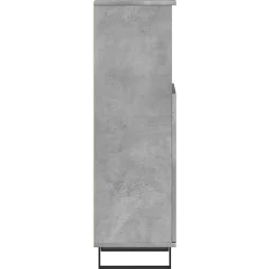 Armoire de salle de bain gris béton 30x30x100 cm vidaXL