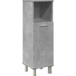 Armoire de salle de bain Gris béton 30x30x95 cm Aggloméré vidaXL