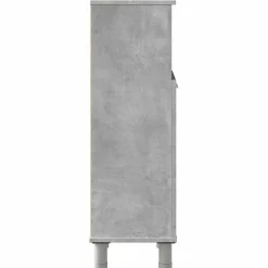 Armoire de salle de bain Gris béton 30x30x95 cm Aggloméré vidaXL