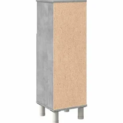 Armoire de salle de bain Gris béton 30x30x95 cm Aggloméré vidaXL
