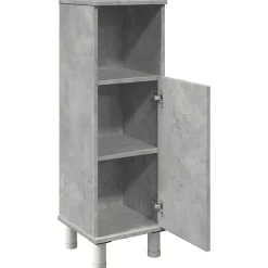 Armoire de salle de bain Gris béton 30x30x95 cm Aggloméré vidaXL