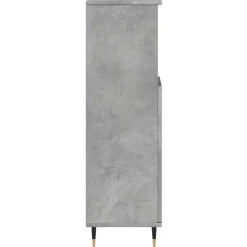 Armoire de salle de bain gris béton 30x30x100 cm vidaXL