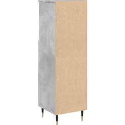 Armoire de salle de bain gris béton 30x30x100 cm vidaXL